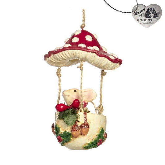 Shop now in UK Goodill Belgium 2020 B 93159 Mouse In Mushroom Hot Air Balloon