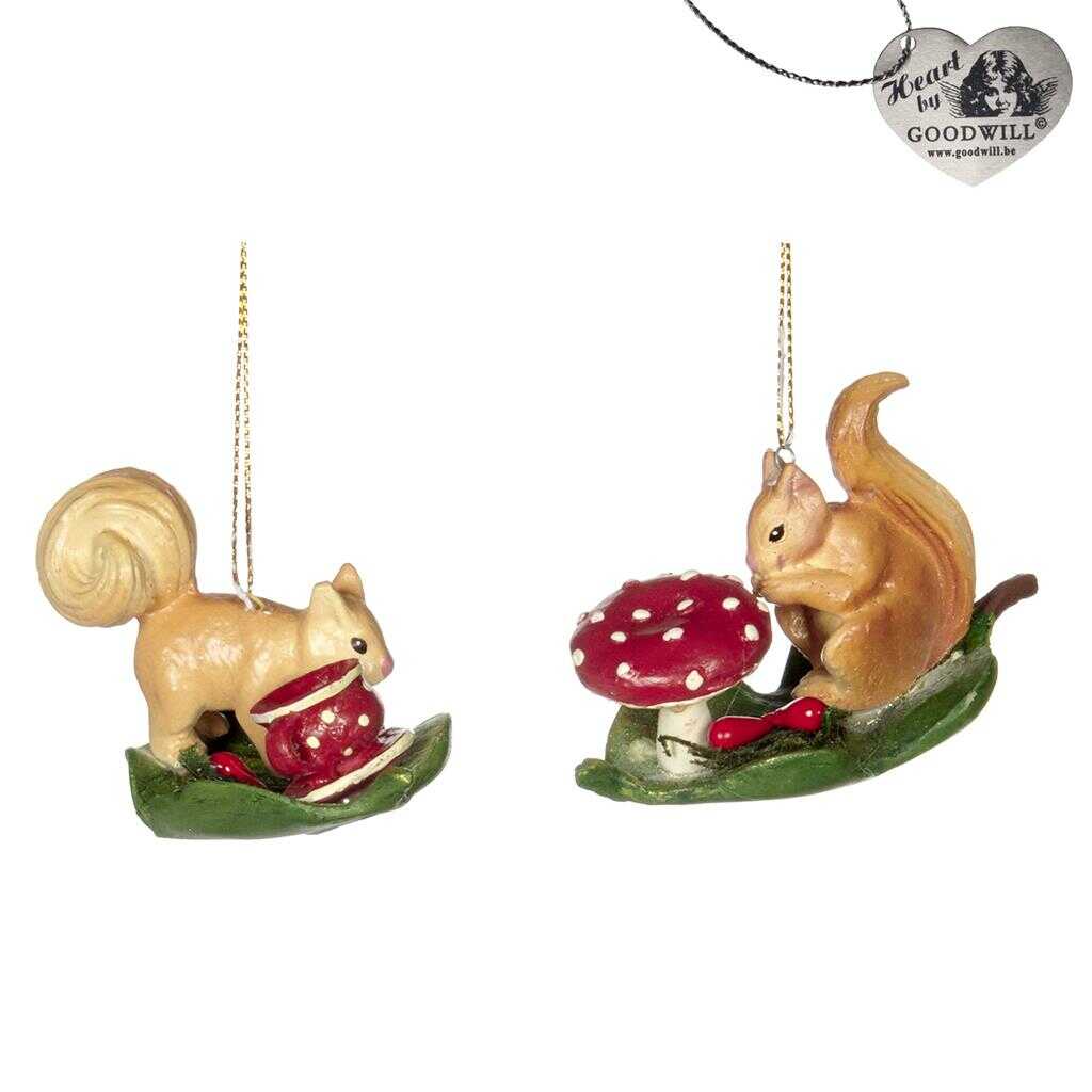 Shop now in UK Goodill Belgium 2020 B 93161 Woodland Tea Party Squirrel On Leaf 2 Assorted