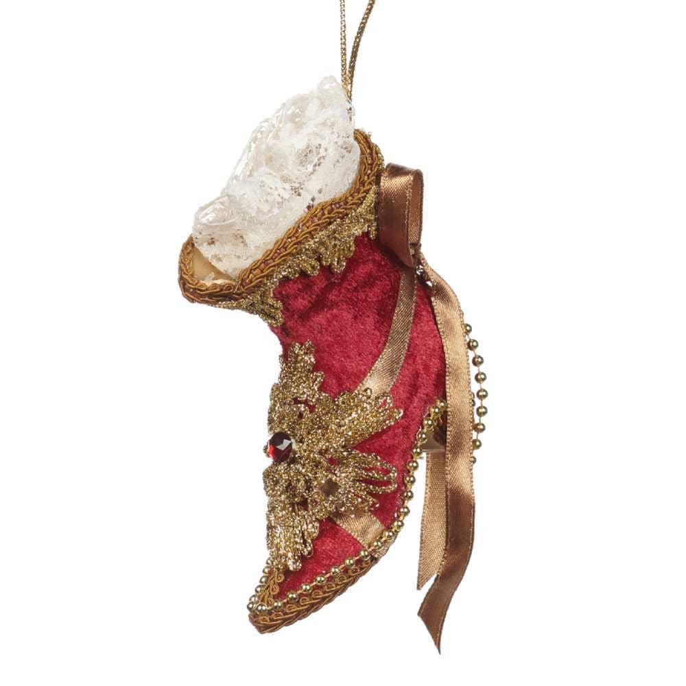 Shop now in UK Goodwill Belgium BR 37148 Fabric Victorian Boot Ornament