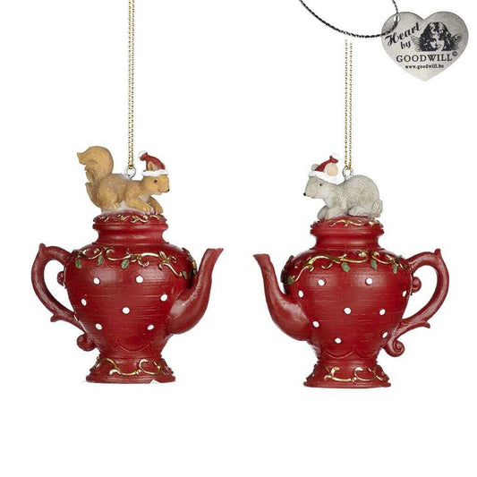 Shop now in UK Goodill Belgium 2020 MC 35003 Xmas Mouse Squirrel On Teapot 2 Assorted