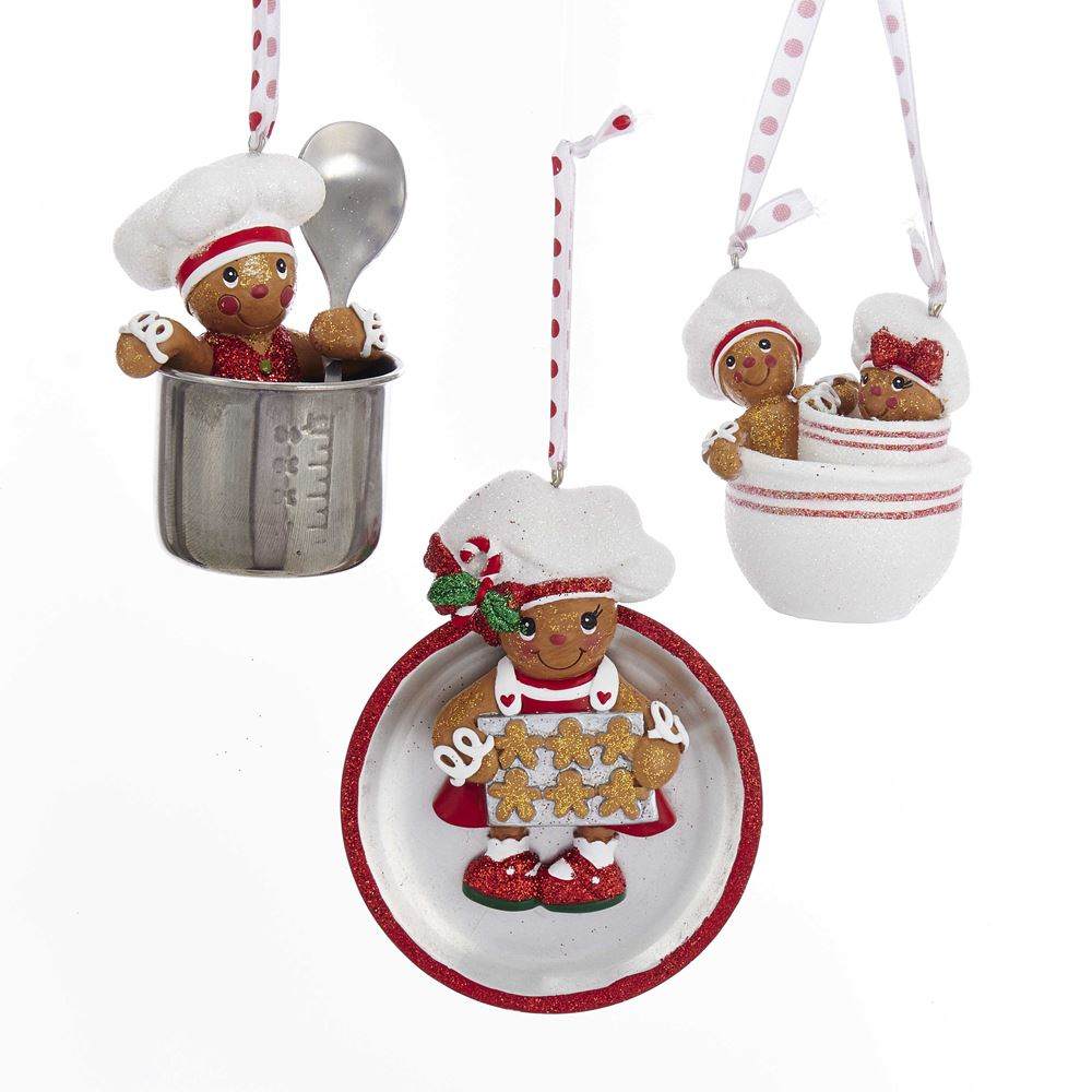 Shop now in UK H5145 Kurt S. Adler Gingerbread ornament 3 assorted in cup