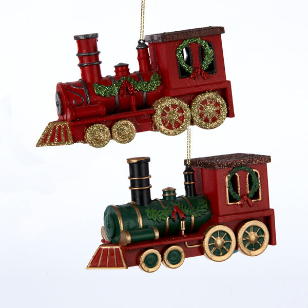 Shop now in UK Kurt S. Adler NYC H5580 Train Ornament 2 Assorted