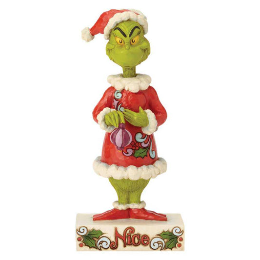 Shop now in UK Jim Shore 6002068 Two-sided Naughty/Nice Grinch Figurine