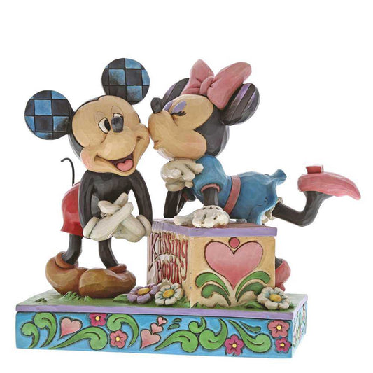 Shop now in UK Jim Shore Kissing Booth Mickey & Minnie 6000970