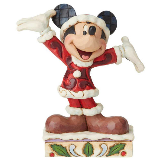 Shop now in UK Jim Shore Tis a Splendid Season (Mickey Mouse Figurine) 6002842