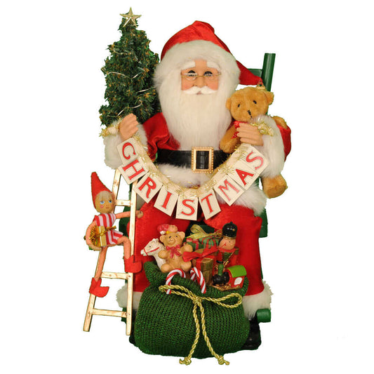 Shop now in UK Karen Didion Originals Lighted Christmas Eve Santa CC16-169
