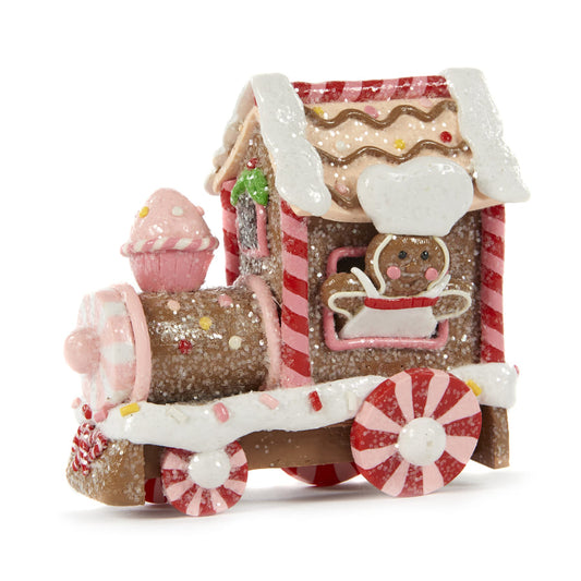 Shop now in UK Katherine's Collection Clay Gingerbread Train Ornament KL 60073