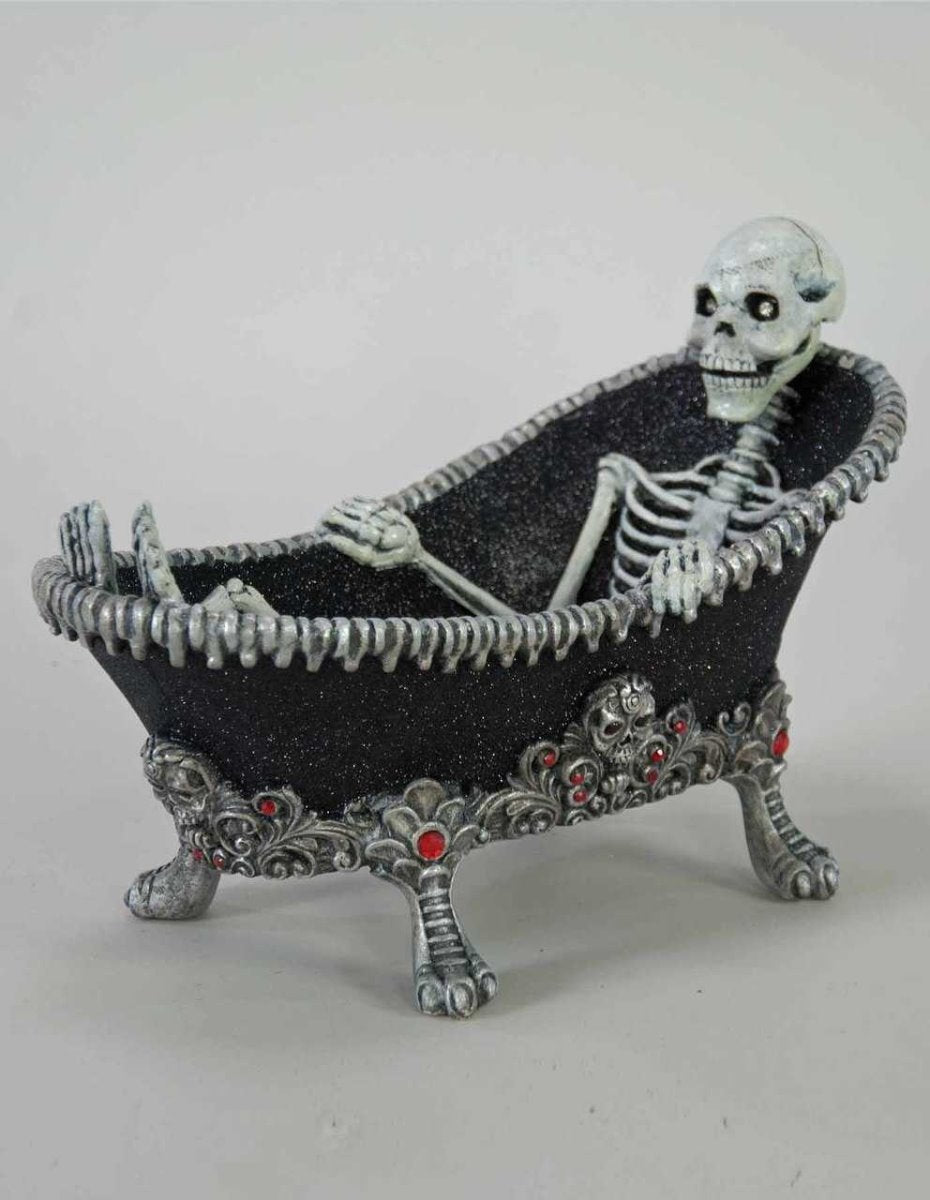 Shop now in UK Katherine's Collection 28-828202 
Dead and Breakfast Skeleton in the Bathtub