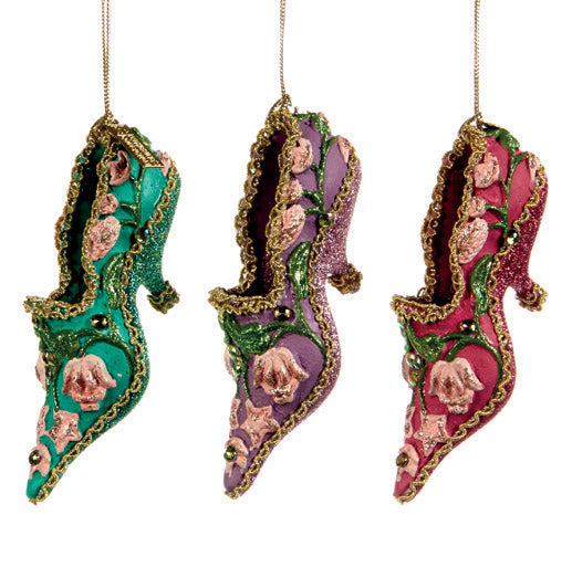 Shop now in UK Katherine's Collection Shoe Ornament 3 Assorted KC 28-728597