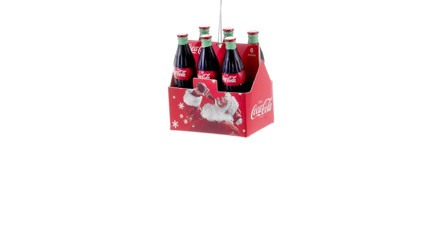 Shop now in UK Kurt Adler 2.75" Coca-Cola 6-Pack Mini Ornament CC2145