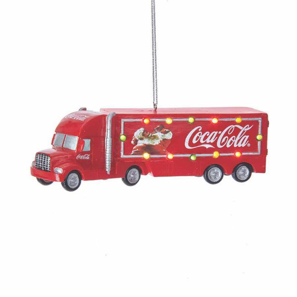Shop now in UK Kurt Adler CC9185 Coke Truck Ornament With Lights