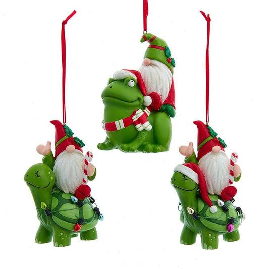 Shop now in UK Kurt Adler 4" Resin Gnome Ornament 3 Assorted D3964