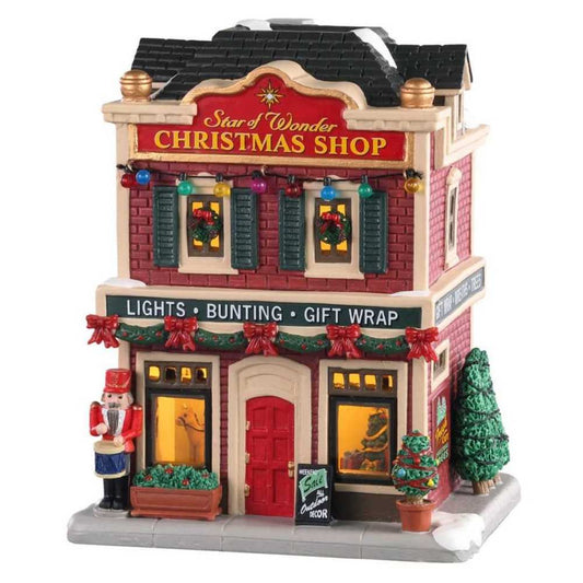 Shop now in UK Lemax Star Of Wonder Christmas Shop 05646 - Lemax Caddington Village