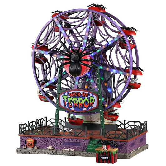 Shop now in UK Lemax Village 2021 Web Of Terror Ferris Wheel 14823