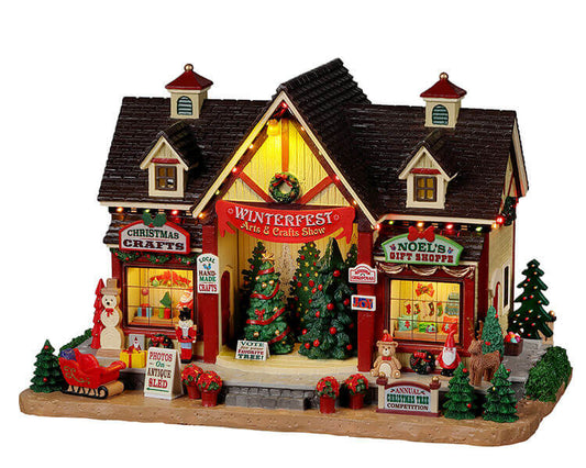 Buy in UK, at the best price, Lemax Winterfest Arts & Crafts Show (25865)