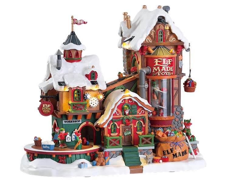 Buy in UK, at the best price, Lemax Elf Made Toy Factory (75190)