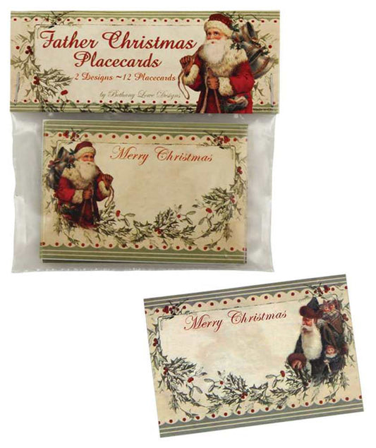 Shop now in UK LG2068 Bethany Lowe Vintage Santa Placecards