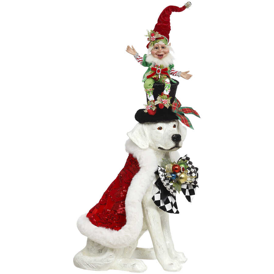 Shop now in UK 51-06044 Mark Roberts Christmas Dog with Elf