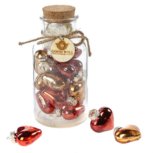 Shop now in UK Glass Antique Heart Ornament in Bottle MC 18130