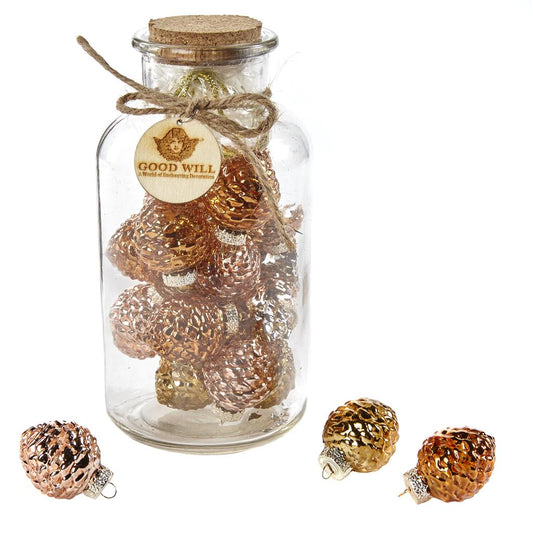 Shop now in UK Glass Pinecone Ornament in Bottle MC 18135
