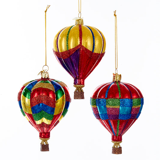 Shop now in UK Kurt S. Adler NYC NB1142 Noble Gems Hot Air Balloon 3 Assorted