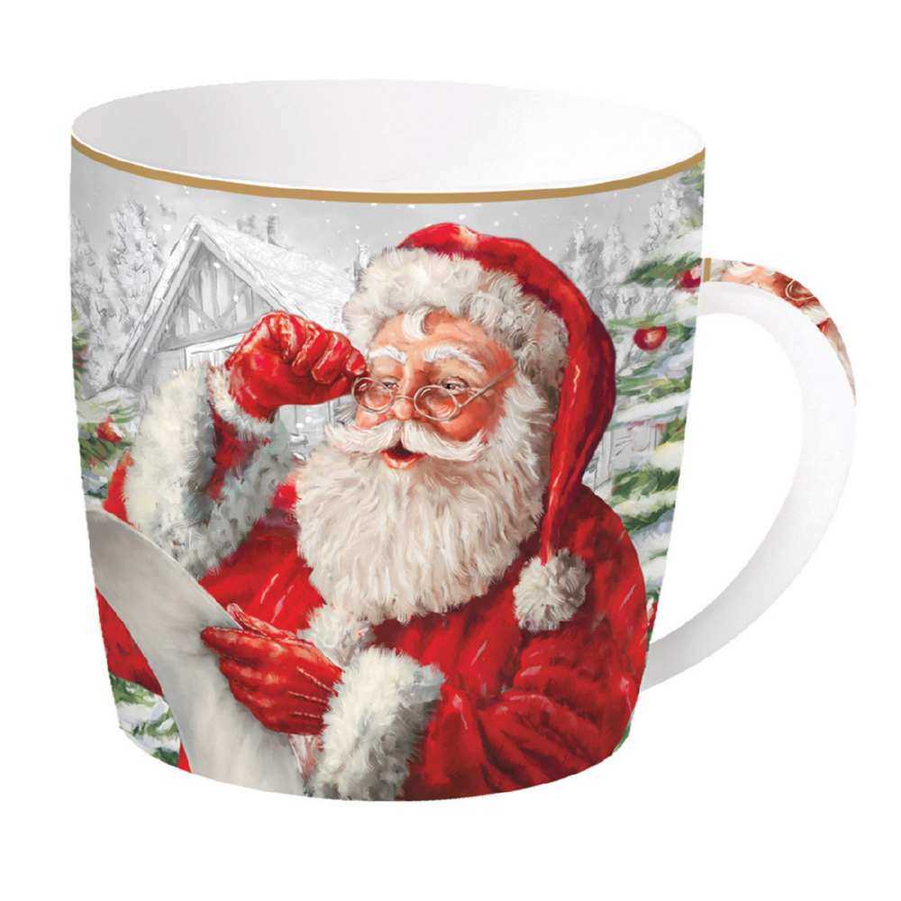Shop now in UK Christmas Tableware: Porcelain Mug in tin box