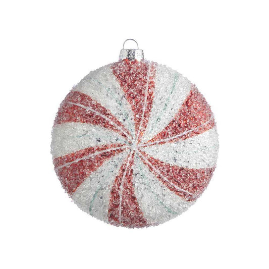 Shop now in UK RAZ Imports Iced Peppermint Disc Ornament 4022850