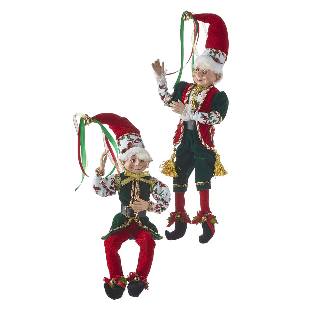 Shop now in UK Raz Imports 16inch Posable Elf 4102260 2 Assorted