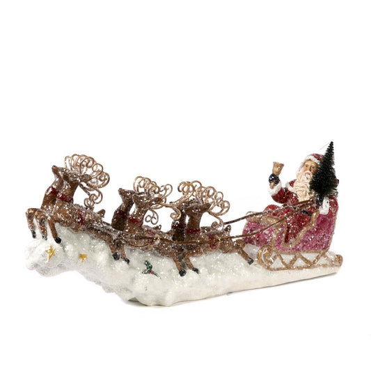 Shop now in UK Glitter Ice Santa Sleigh with Deer S 30107