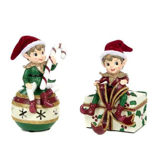 Shop now in UK Goodwill Belgium Led Lit Elf Table Stocking Holder 2 Assorted TR 24655