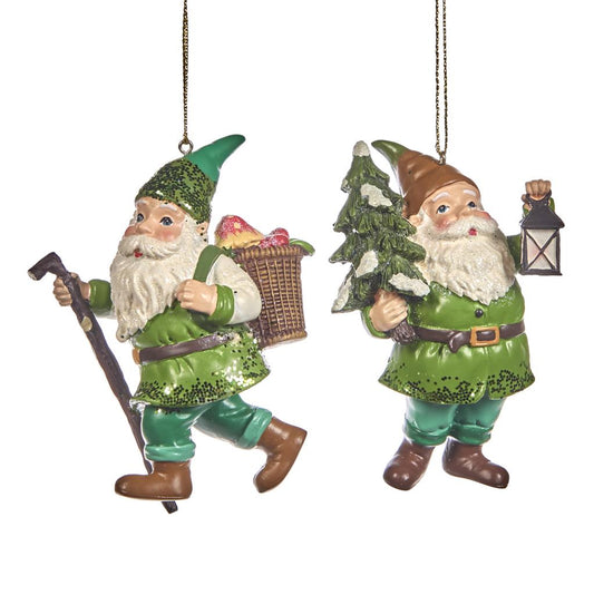 Shop now in UK Santa Gnome Ornament 2 Assorted TR 27160