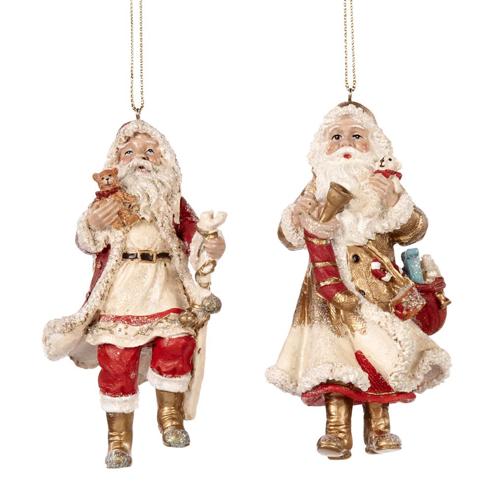 Shop now in UK Santa with Stick and Toys Ornament 2 Assorted TR 27165