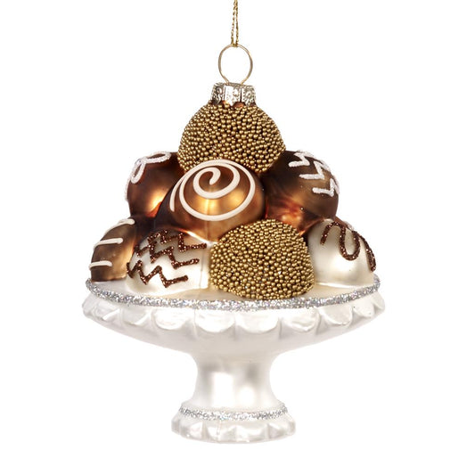 Shop now in UK Glass Chocolates on Stand Ornament TR 27422