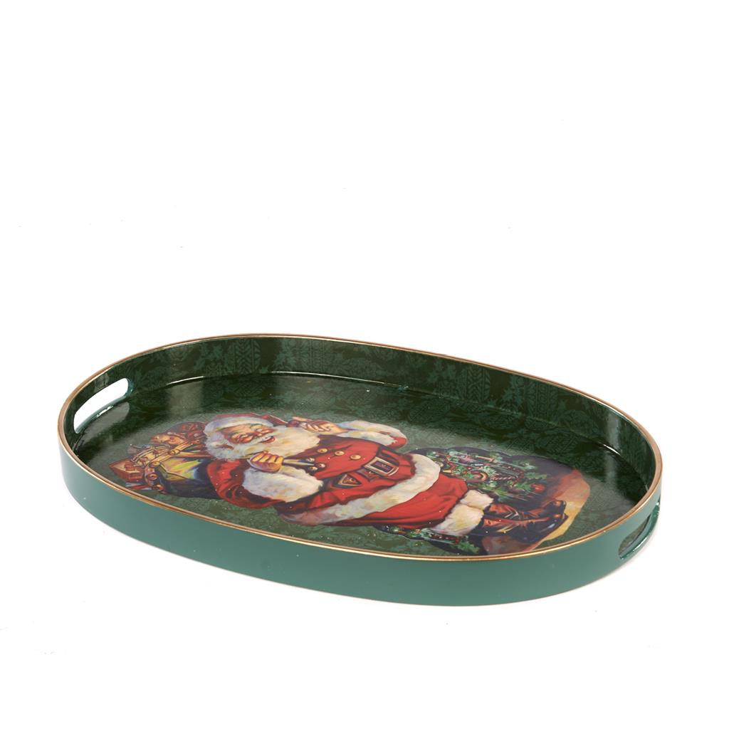 Shop now in UK Oval Santa with Toys Tray Y 61323